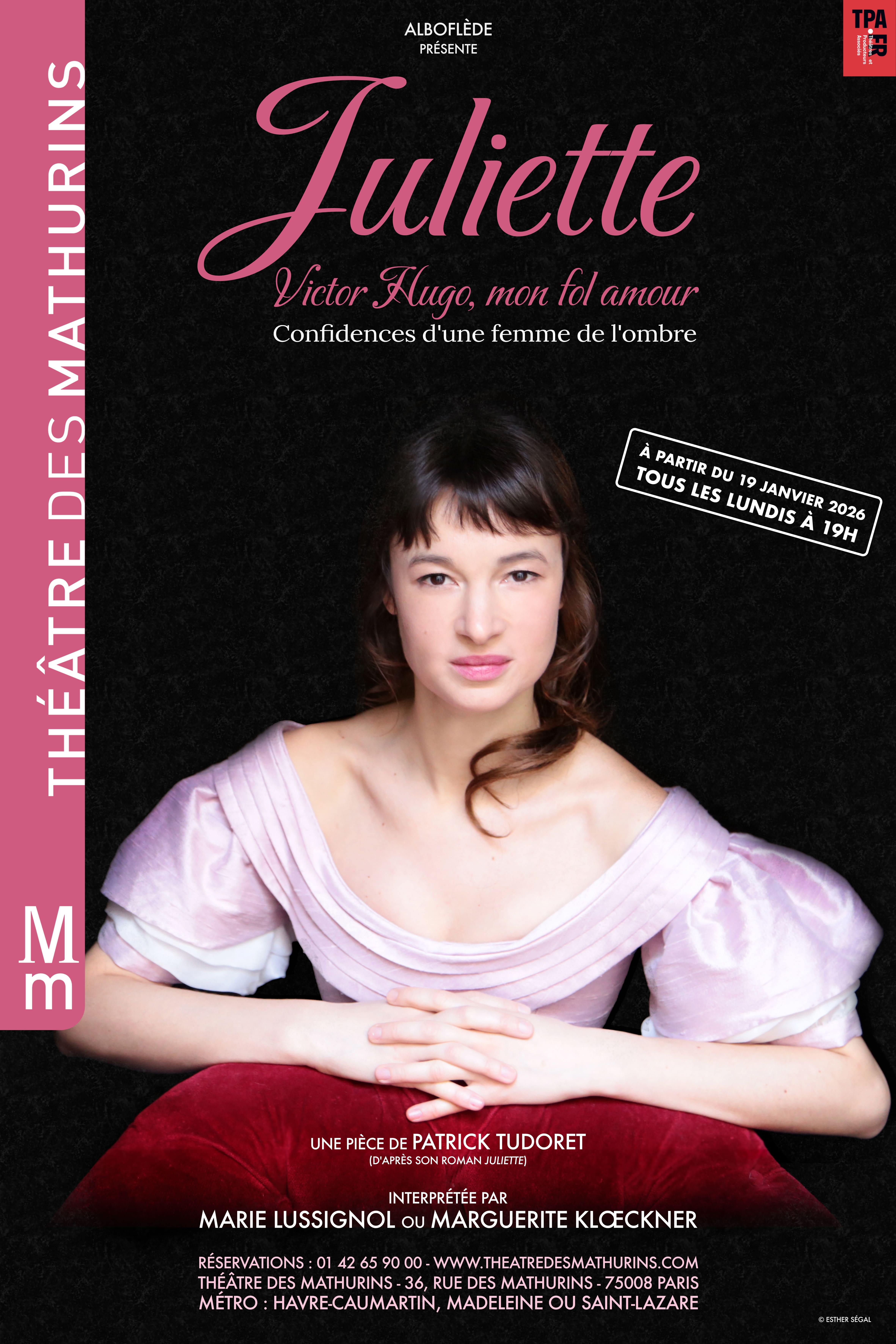 Affiche de Juiette au théâtre des Mathurins